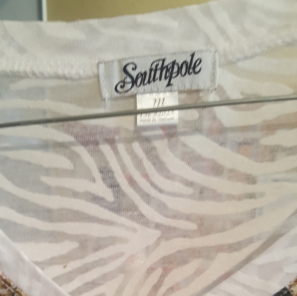 Green And Brown Studded Southpole T-shirt - Picture 3 of 3